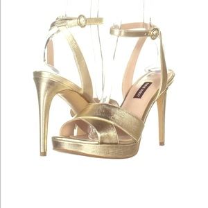 Nine West Criss Cross Ankle Strap Sandals 8.5